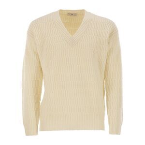 Pt Torino Men Wool Sweater With V-Neck